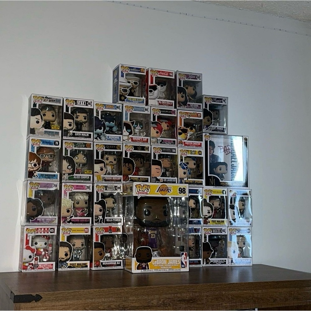 Funko Pop Vinyl Figures Assortment with Black and White Accents